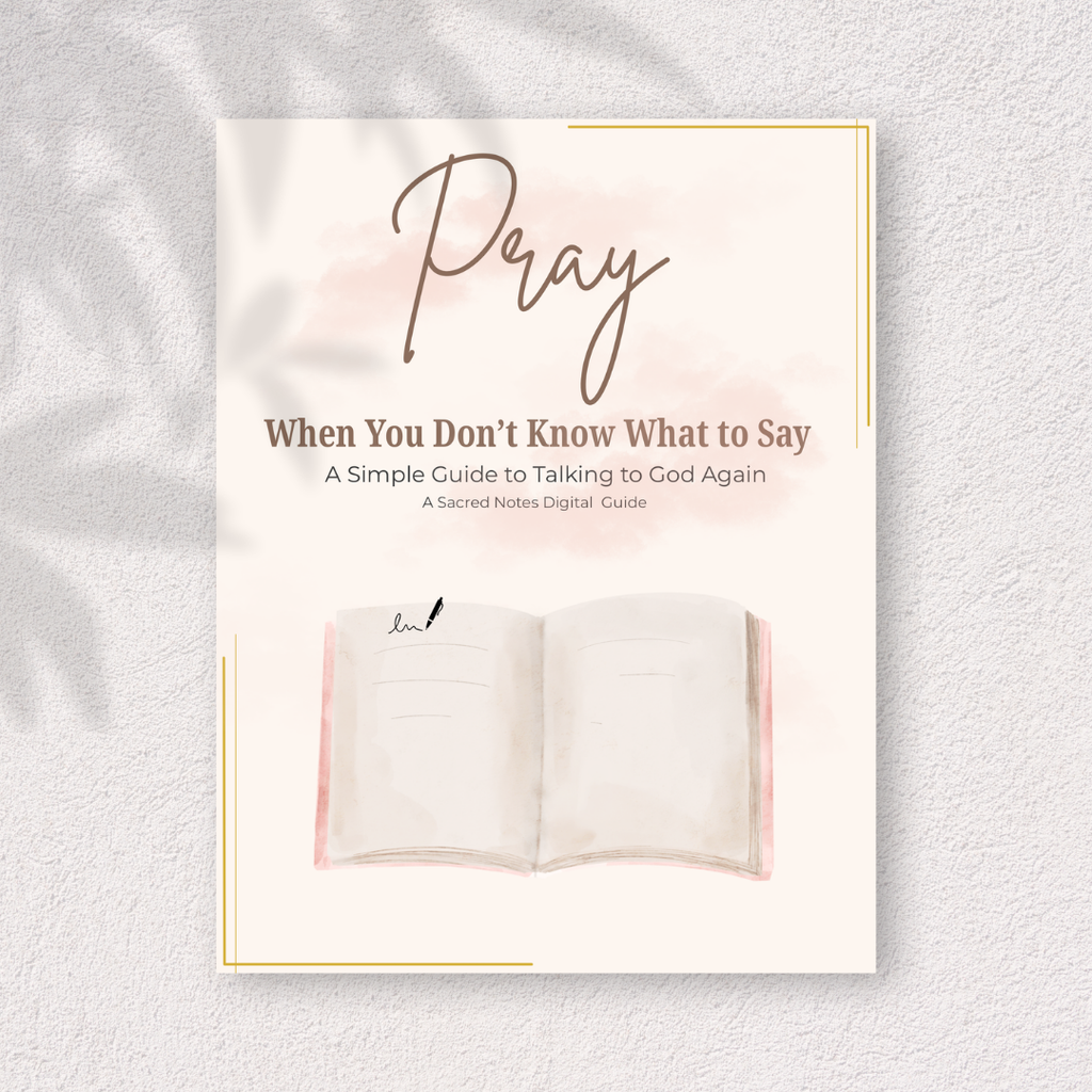 Pray When You Don’t Know What To Say | Guided Prayer Booklet