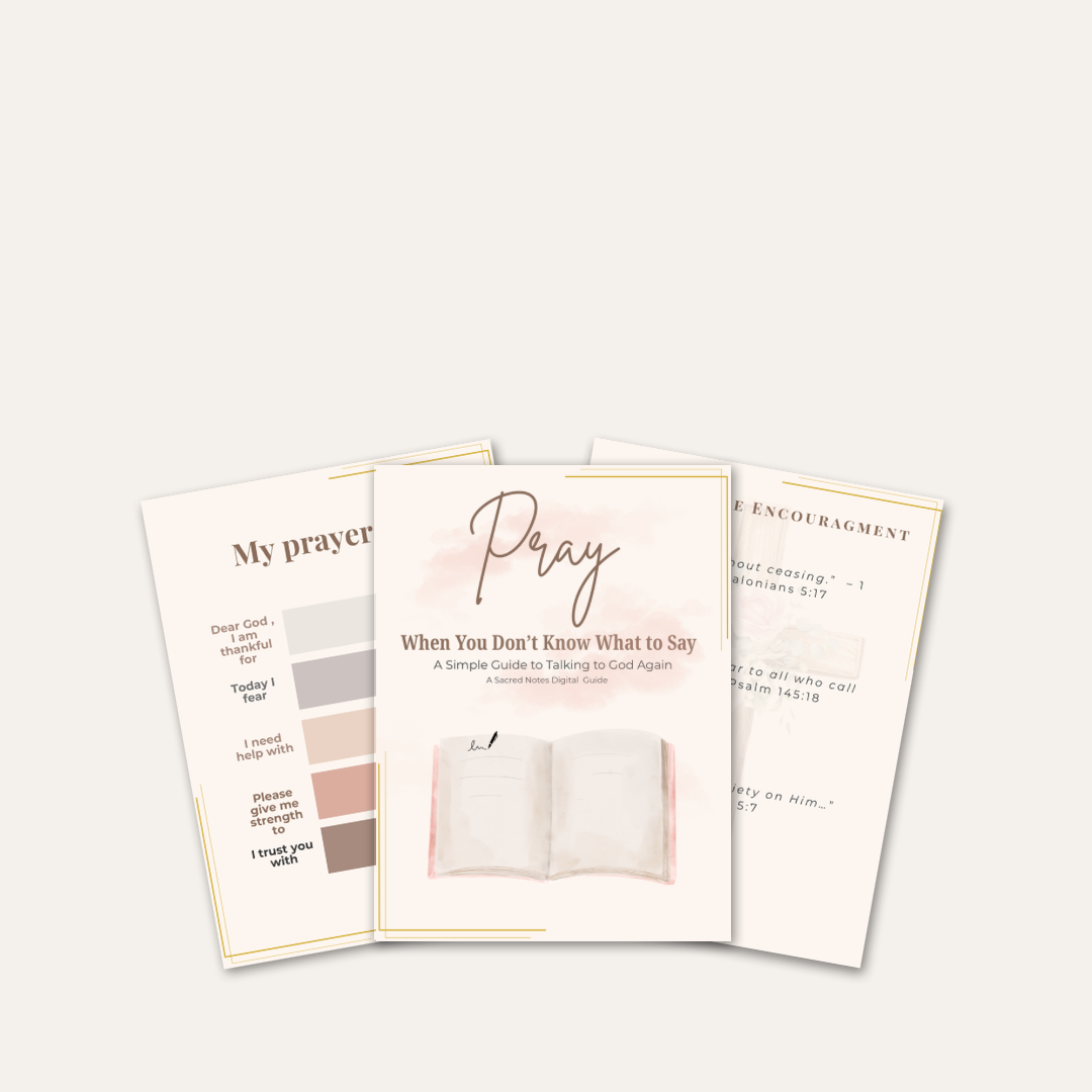 Pray When You Don’t Know What To Say | Guided Prayer Booklet