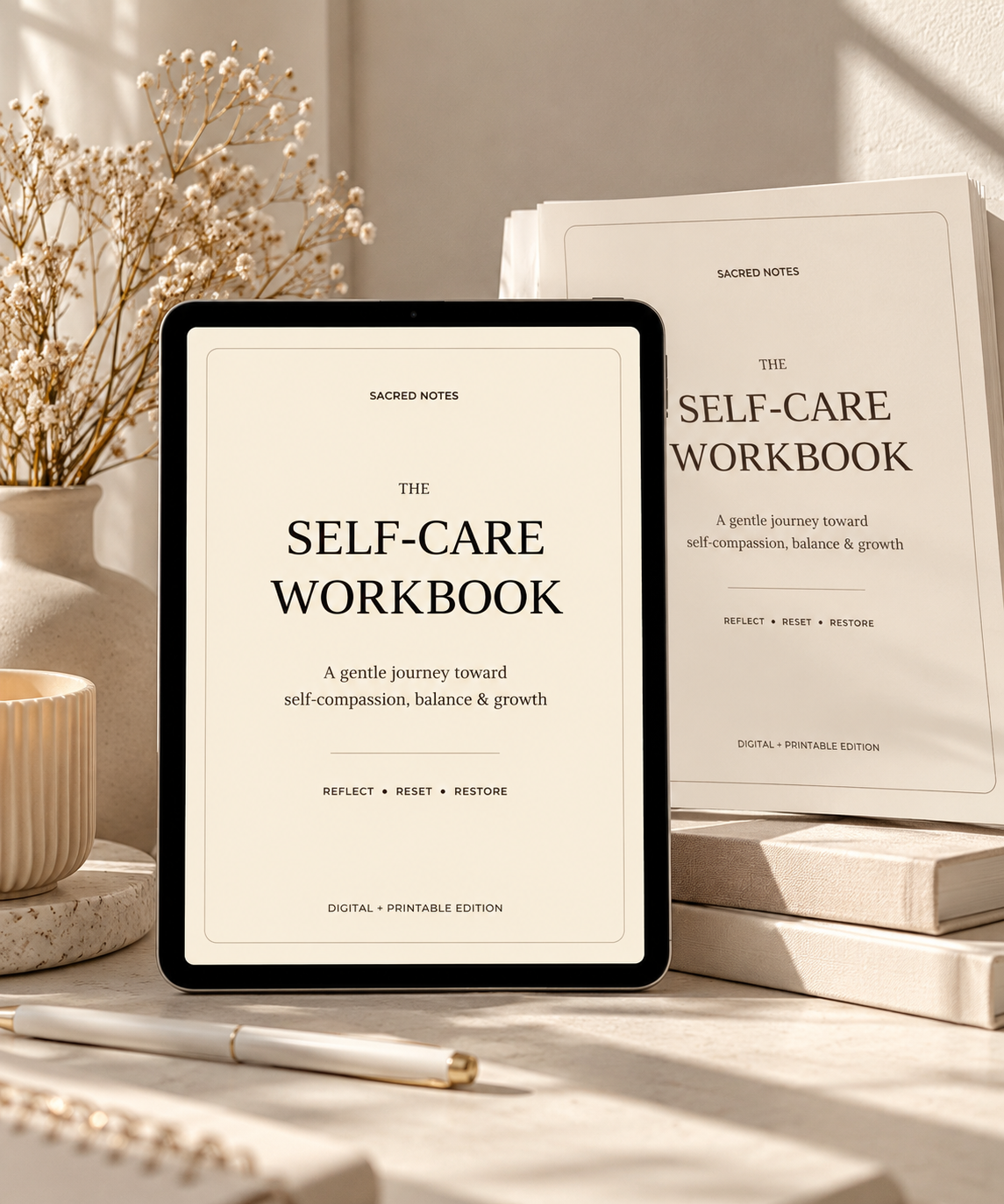 The Self-Care Workbook | A Journey Back to yourself